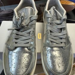 Silver Jordans