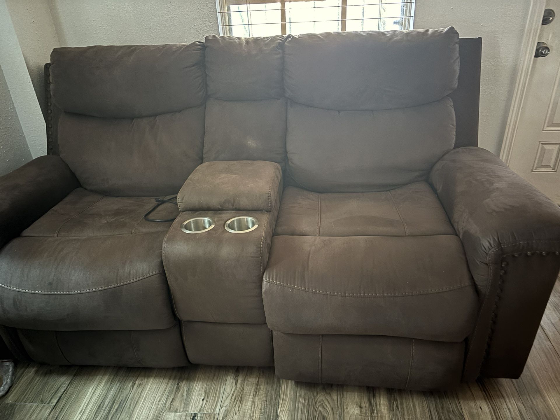 3 Pieces Electrical Love Chair Sofa , Chair All Recliners Work