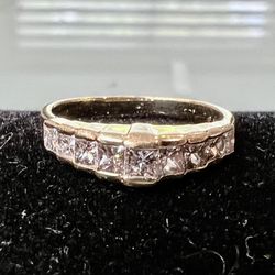 🔥 14k Yellow, Gold Ladies Diamond Princess Ring