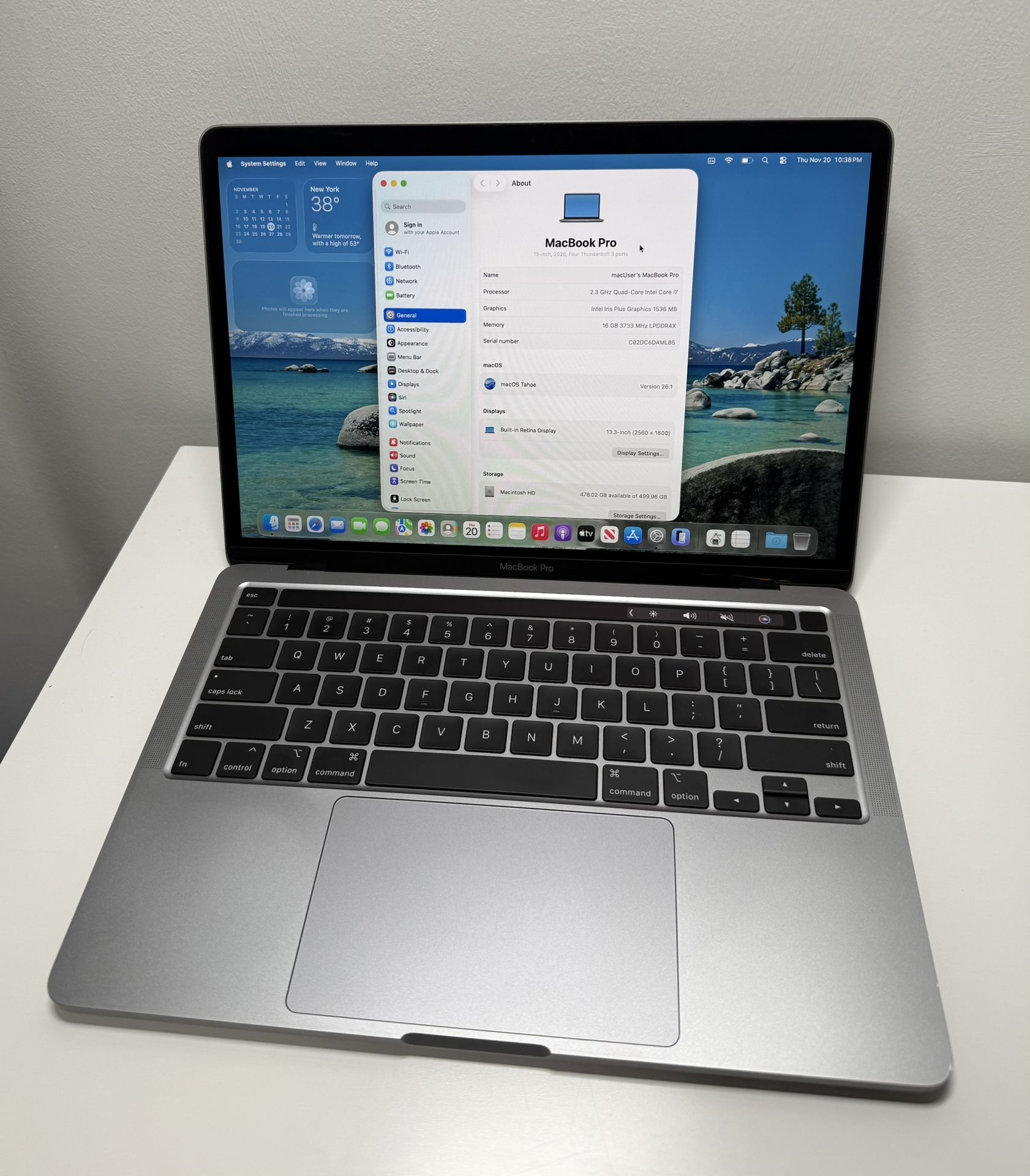 MacBook Pro 13 2020 i7 16Gb 512Gb 428 Cycles 