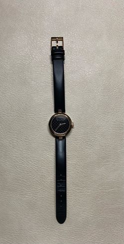 Gucci32mm Diamantissima Watch with Leather Strap, Black/Rose