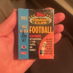 FACTORY SEALED! 1993 NFL FOOTBALL TOPPS STADIUM CLUB HIGH NUMBER CARD SET