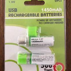 USB Rechargeable Batteries 