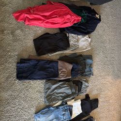 Various Clothing Sizes 10-12. MUST PICK UP.