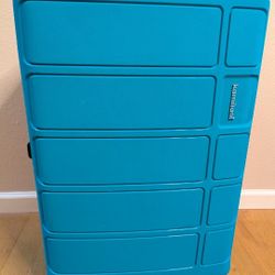 Like New Kamiliant by American Tourister Large Harrier 78 Cms Polypropylene (Pp) Hard Sided 4 Wheeler Spinner Suitcase/Luggage (Coral Blue)

Used only