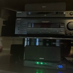 Sony Audio/Video Control Center – Digital Signal Processing With Sony Dvd/Cd/Video Cd With Six Speakers, Extremely Loud And Remotes