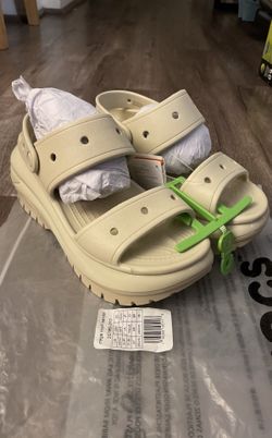 Crocs Mega Crush Sandal - Bone White