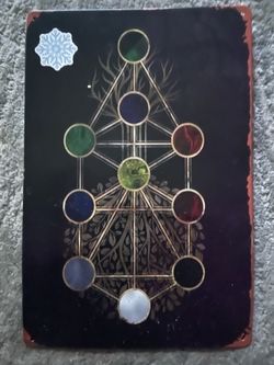 Tree of Life Metal Sign Sacred Geometry Wall Art Cosmic Spiritual Decor Mystical Tin Plaque