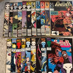 The Punisher Comic Book Lot 20 Total Many Early Issues