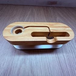 Wooden Sleep iPhone And Apple Watch Charger