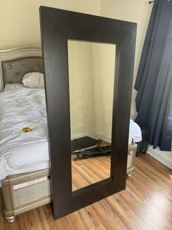 Mirror - Dark Brown Wood