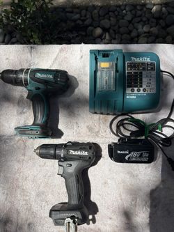 MAKITA LXT 18V Drill Combo w 3AH Batt/Chrgr-Clean-1/2” Brushless DrDriver XFD11 & 1/2” Hammer LXPH01