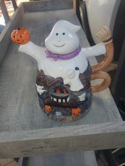 Ghost Teapot Halloween 