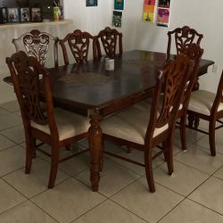 Dining Room Table And 7 Chairs