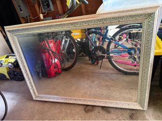 42x30 mirror wood frame vintage