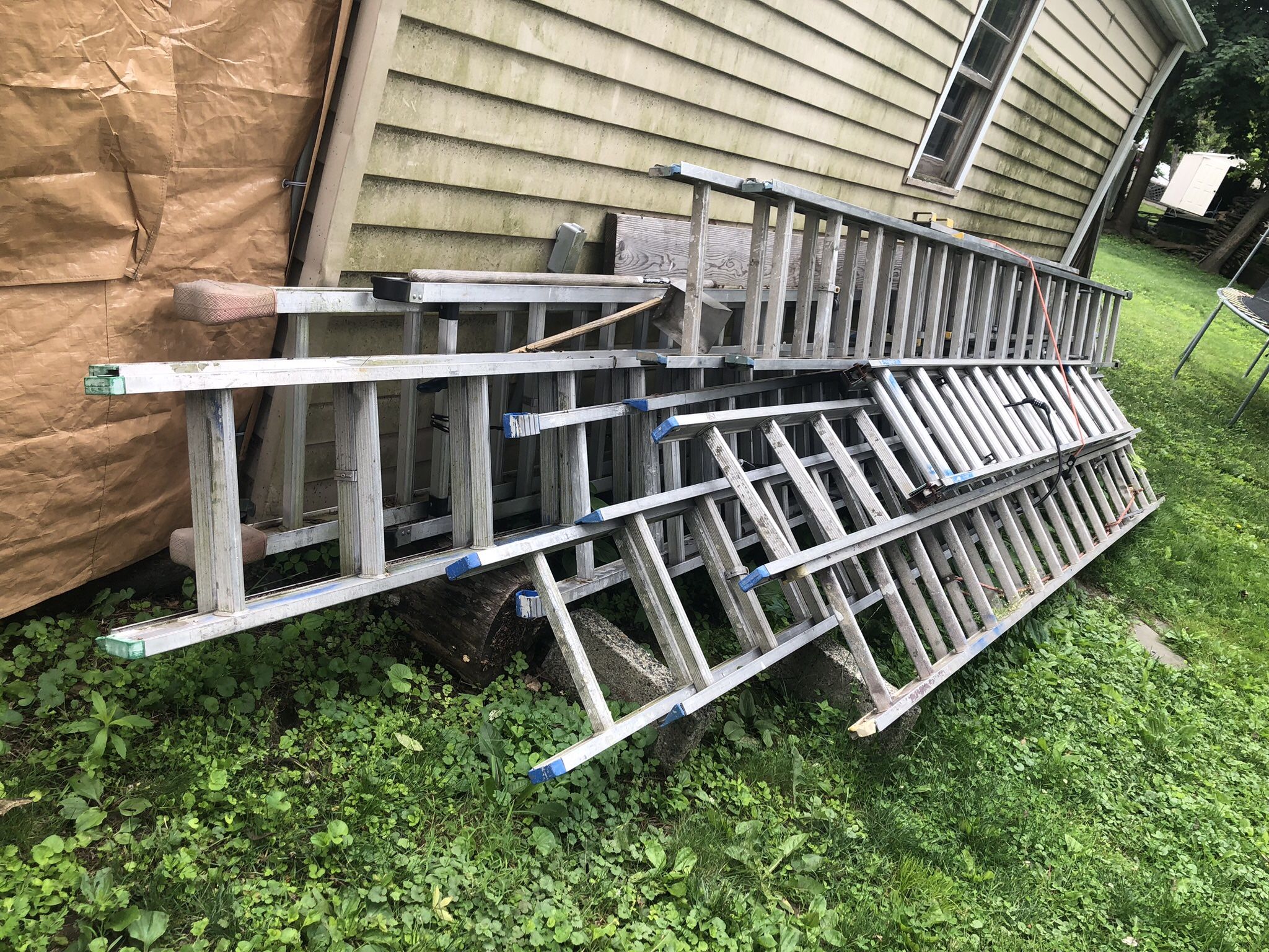 32’ 24’ 50’ 36’ Aluminum Ladder,Negotiable Price If Interested