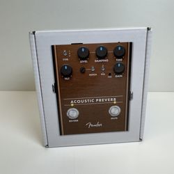New Fender Acoustic Preverb Acoustic Preamp Reverb Guitar Pedal 