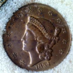 Liberty head 1874 coin