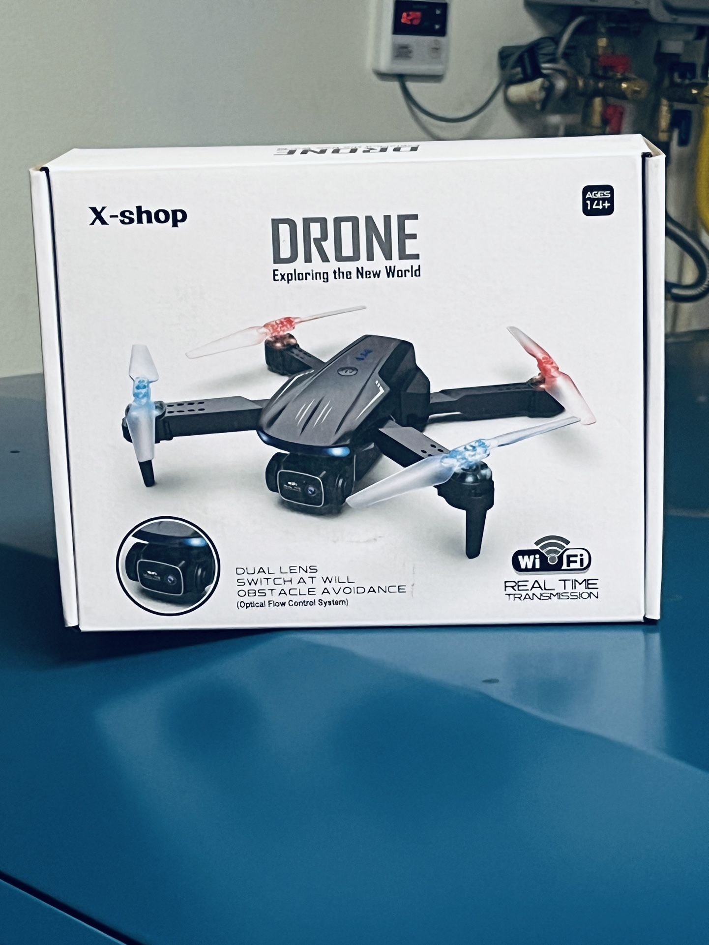 Brand new Drone with REAL WIFI TRANSMISSION Camera 1080P HD, FPV Drones with 2 Batteries,