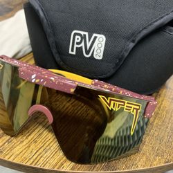 Original Pit Viper The 2000 Burgundy Sunglasses Adjustable Gafas Cycling MTB Road lightweight 🔥