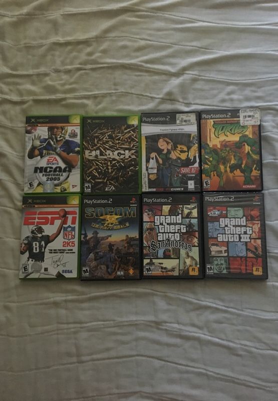 Ps2 and Xbox games