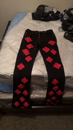 Guapi black and red jeans size 32 men