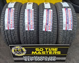 4 NEW TIRES P225/60R18 AMERICAN ROADSTAR A/T  w/50k miles warranty $460 all 4 FREE INSTALLATION and BALANCED !!