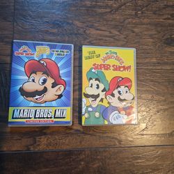 MARIO BROS. MIX 7 DIFFERENT CHAPTERS OF THE SUPER MARIO BROTHERS VINTAGE FROM 1992 (YELLOW ONE IS EMPTY & FREE) $7.00 FIRM PRICE. 