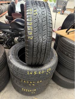20” tires falken 265/60/20 wildpeak with free installation $250