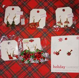 Holiday Earrings. 