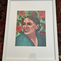 Framed AOC Art Print By Joan LeMay