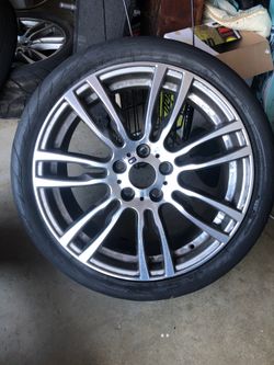 19 Inch bmw front rim with tire