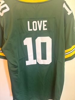 Jordan Love #10 Green Bay Packers Green Jersey ā Brand New ā XL
