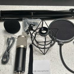 USB Microphone + Accessories Bundle