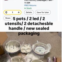 CAROTE  Ceramic Cookware Set,Pots and Pans set Non Stick,Induction Cookware Set with Removable Handle,RV Kitchen Cooking Set,Non-toxic Kitchen Cooking