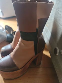 Steve Madden Tonic Patchwork Platforms size 9