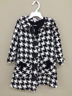 3T Bonney Jeand houndstooth dress & matching coat