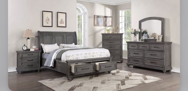 Queen Size Frame And Mattress