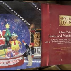 Christmas Santa And Friends Inflatable Globe