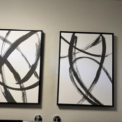 Black And White Wall Canvas 