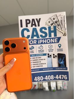 iPhone buyer paying cash today