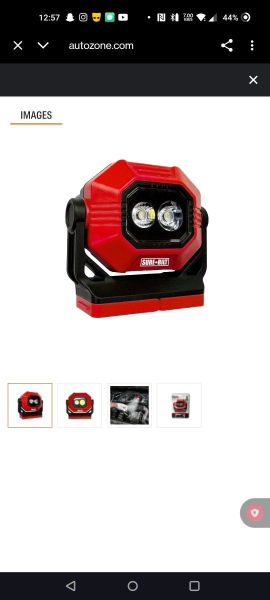 SureBilt 3 Way 700 Lumen Rotating Rechargeable LED Work Light