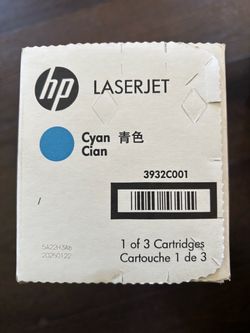 Cyan toner $90