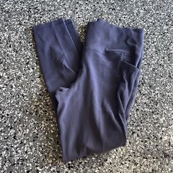 Athleta ribbed leggings chaturanga high rise 7/8 tights