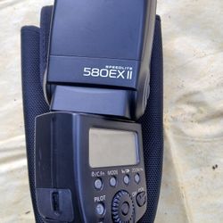 The Canon Speedlite 580EX II flash unit