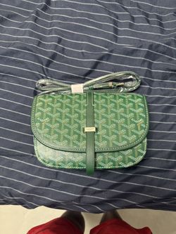Green Goyardine Canvas Belvedere II PM