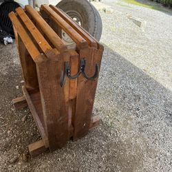 Wooden Saddle Rack