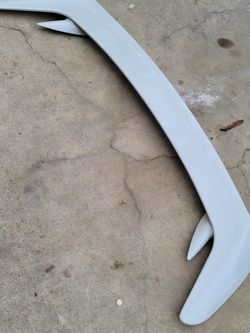 stock white genesis coupe track wing