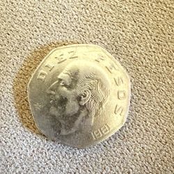 Mexico Coin 10 Pesos 1981, Copper-nickel, 10gr.