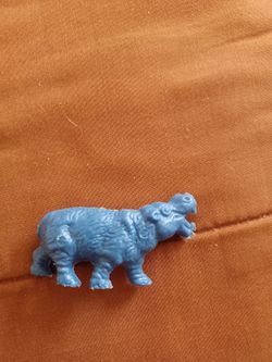 1967 Milton Bradley Feely Meeley Hippo Plastic Toy
